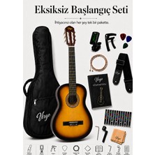 Virgo Desdemona CL-39SB 4/4 Klasik Gitar Sarı - Siyah Renk ile Uzun Süreli Kullanım İçin Tasarlandı