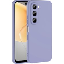 Lyon Tech Infinix Hot 60I 4g Uyumlu Zore Mara Lansman Içi Kadife Mat Esnek Silikon Kılıf – Yalnızca 4g Model
