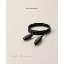 Dijital Fiber Optik Ses Kablosu Toslink Kablo 1 Metre CD DVD Altın Kaplama Spdıf Md Optic Kablo