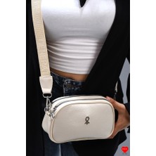 Jara Bag Riga Kadın Çapraz Çanta Yumuşak Dokulu, Çok Bölmeli Günlük Omuz Çantası
