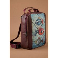 Rovebella Terra Marine Fish Bordo Sırt Çantası
