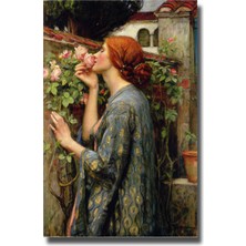 Rosaart John William Waterhouse Gülün Ruhu Poster, Klasik Sanat Posteri,romantik Sanat Çerçevesiz Poster