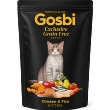 Gosbi Exclusive Grain Free Chicken & Fish Kitten Tahılsız Yavru Kedi Maması 2 kg