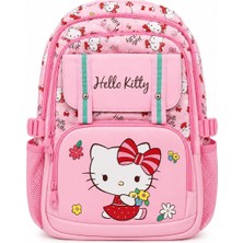 Hello Kitty Çok Gözlü Pembe Okul Çantası