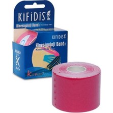 Kifidis Kinesiyoloji Bandı Kesilebilir 5 cm x 5 M Fuşya / Fuxia
