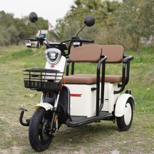 Stmax Elit 540 3 Tekerli Elektrikli Moped - Krem