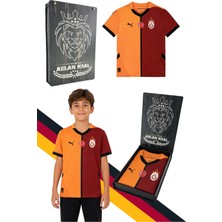 Galatasaray Home Jersey Replica J Kırmızı Unisex Çocuk Forma Lazer Kutu Hediyeli