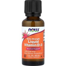 Now Foods Extra Strength Liquid Vitamin D3 -1000 Iu Drop Helps Maintains Strong Bones 30 Ml.