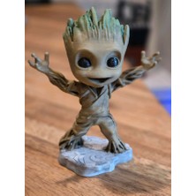  groot (ağaç adam) figür 3d özel tasarım 10-11 cm / süper kahraman