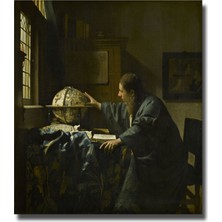 Rosaart Johannes Vermeer Astronom Posteri, Klasik Sanat Çerçevesiz Poster, Dekoratif Sanat