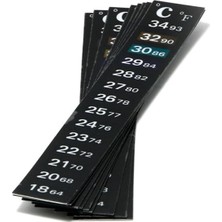 Akvaryum Termometresi (Derecesi), Sticker Derece Ölçer, 13 Cm, °c ve °f Göstergeli