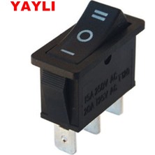 Maroces MR-117 Tekli Dar Işıksız Anahtar (On)-Off-(On) 3p Yaylı