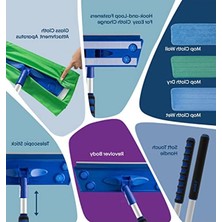 MarkEntegra Mikrofiber Mop Ikili Seti, Islak ve Duvar Temizliği Için
