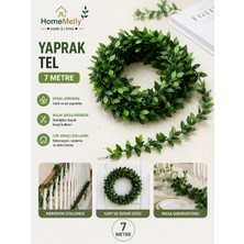 Btm Home Doğalgaz Borusu Süsü 7 Metre Tel Yaprak Şerit Yapay Taç Sarmaşık Çiçek Süsü