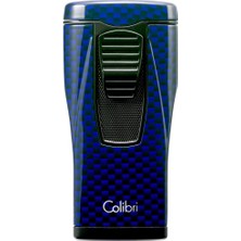 Colibri Monaco 3 Torch Pürmüz Mavi Karbon Fiber Puro Çakmağı