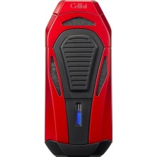 Colibri Boss 3 Torch Pürmüz Siyah-Kırmızı Puro Çakmağı