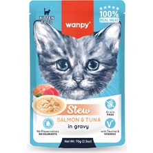 Somonlu ve Ton Balıklı Yaş Kedi Maması 70GR x 10 Adet