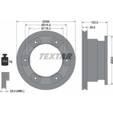 Textar Tx 93177703 Fren Diski 2'li Paket