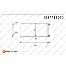 Eurorepar 1682213980 Klima Radyatörü