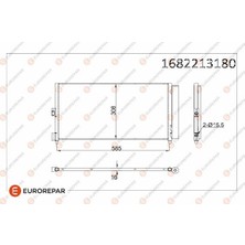Eurorepar 1682213180 Klima Radyatörü