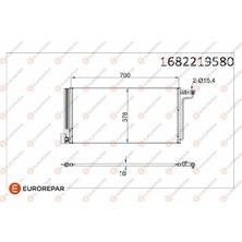 Eurorepar 1682219580 Klima Radyatörü