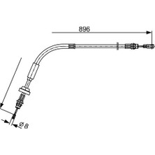 Bosch Bch 1987482543 El Fren Teli Ön