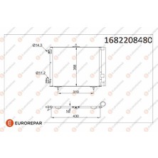 Eurorepar 1682208480 Klima Radyator