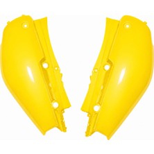 Moto Express Yamaha BWS100 1998-2010 Sağ Sol Sele Altı Yan Kapak Grenajı Set Sarı Ys