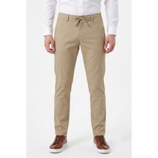 Günce Erkek Bej Renk Regular Kalıp Jogger Pantolon BGL-ST05631