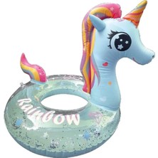 Top Rock Store Unicorn Figürlü Simli Simit 65 cm 2410053 Mavi