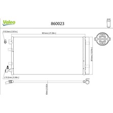 Valeo Val 860023 Klima Radyatörü