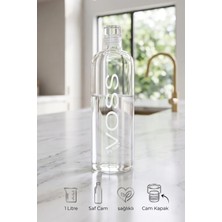 Kitchen Life Voss My Bottle Sızdırmaz Cam Su Matarası 1 Litre