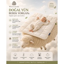 Viscolog Orjnal %100 Woolmark Doğal Yün Bebek Uyku Yorganı (Tela Çantalı 95X145CM)