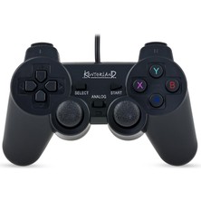 Kablolu Pc Gamepad – D-Input & X-Input Destekli Çift Titreşimli USB Oyun Kolu (Siyah)