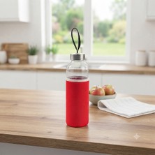 Kale Promosyon 550 ml Cam Matara Kılıflı Borosilikat Cam