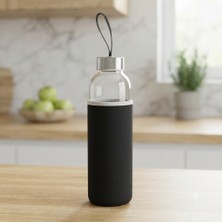 Kale Promosyon 550 ml Cam Matara Kılıflı Borosilikat Cam