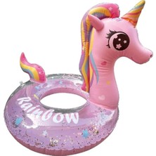 Top Rock Store Unicorn Figürlü Simli Simit 65 cm 2410053 Pembe