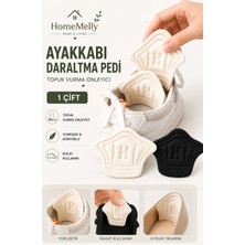 Btm Home 5mm Topuklu Ayakkabı Kundura Yumuşak Kumaş Ped Ayak Arkası Vurma Engelleyici Daraltma Pedi