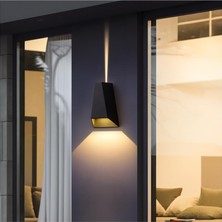 6W Çift Taraflı LED Aplik – 3200K Sıcak Işık, 220V, 350 Lümen, IP54 Su Geçirmez, 110X175 mm