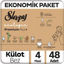 Ecologic Ekonomik Paket Külot Bez 4 Numara Maxi 48 Adet