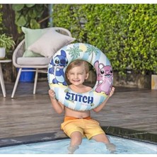 Top Rock Store Stitch Çocuk Yüzme Simidi 56 cm ve Stitch Çocuk Yüzme Kolluk 23 cm 3-6 Yaş 2'li Set