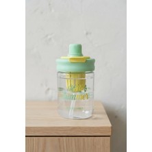 Kitchen Life Askılı Pipetli Sızdırmaz Meyve Hazneli Detoks Suluk 600 ml