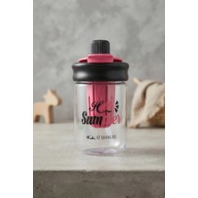 Kitchen Life Askılı Pipetli Sızdırmaz Meyve Hazneli Detoks Suluk 600 ml