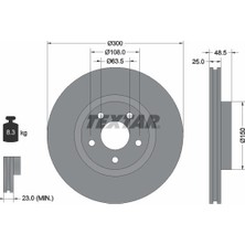 Textar Tx 92141305 Fren Diski Ön 2'li Paket