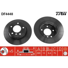 Trw DF4448 Fren Diski Arka 2'li Paket