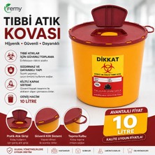 Ceyhanlar Tıbbi Atık Çöp Kovası 10 lt