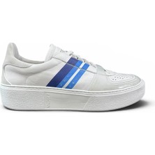 Ermenegildo Zegna Zegna Beyaz Kalın Taban Erkek Sneakers
