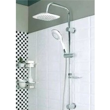 Empressco Beyazsu Beyaz Lüx Duş Robotu Tepe Yağmurlama Duş Seti Ikili Duş Banyo Seti 1. Kalite Duşluk