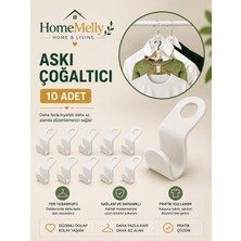 Btm Home 10'lu Çok Amaçlı Dolap Içi Düzenleyici Askı Kancası Organizeri – Pratik ve Şık Depolama Çözümü
