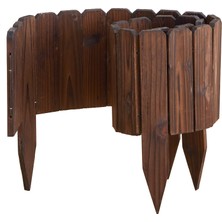 Iahşap Bahçe Çiti Bordür Çiti 30X120 cm Çiçek Yatağı ve Toprak Sınırı